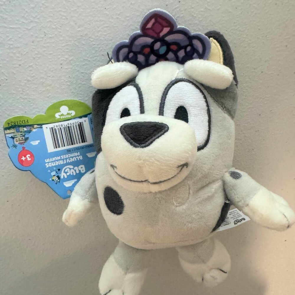 Princess Muffin Plush Toy - Soft Bluey Friends Stuffed Animal for Kids